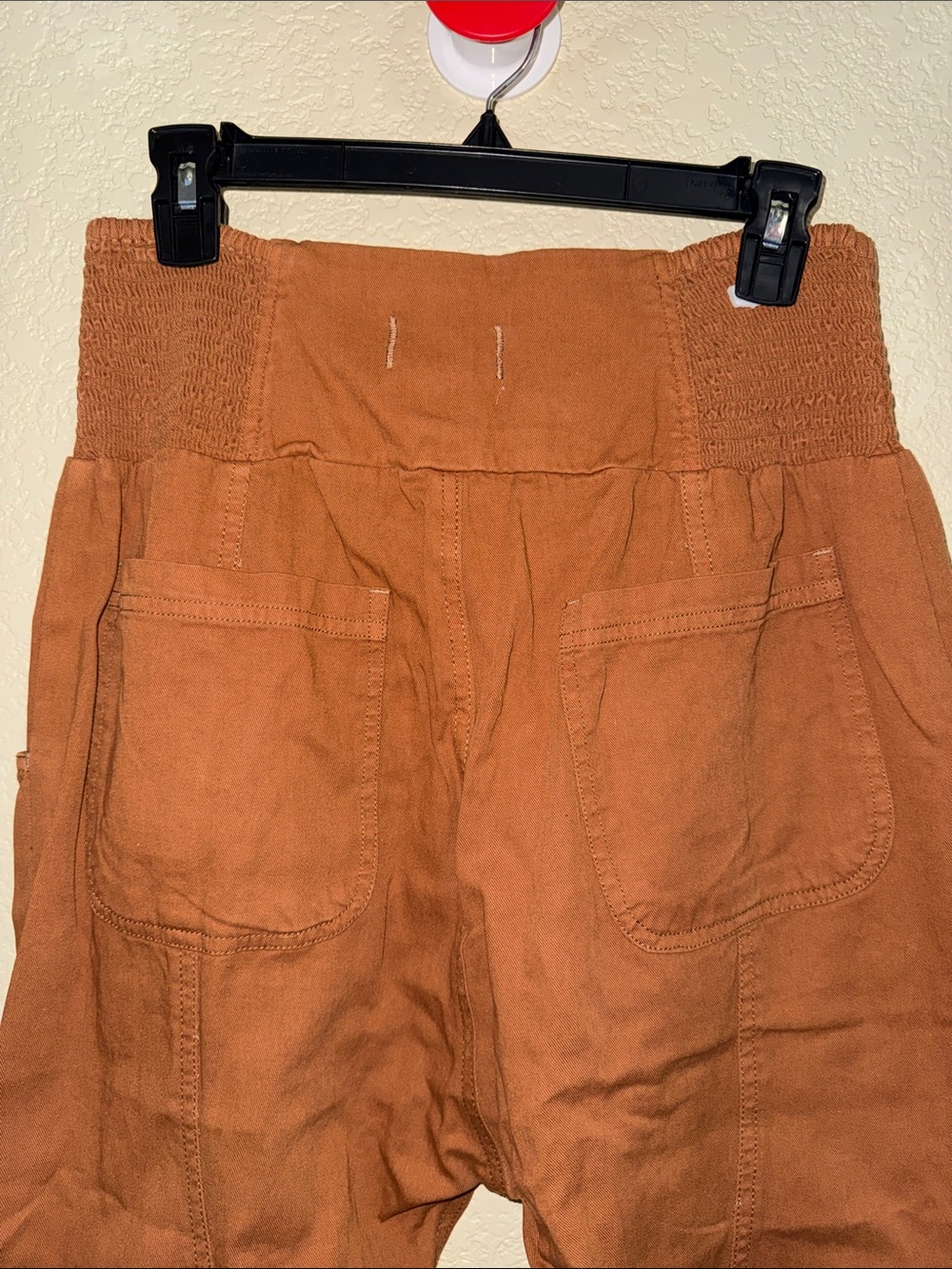 We The Free Cropped Wide-Leg Pants in Rust - Picture 5 of 7